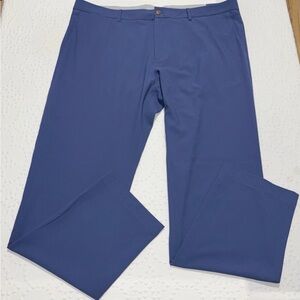 B Draddy Mens Golf Pants Blue Performance Flat Front Size 40 New with tags